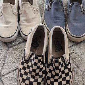 (3) Pairs of Boys/Girls Vans